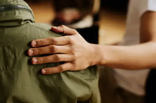 reassuring reassuring gesture